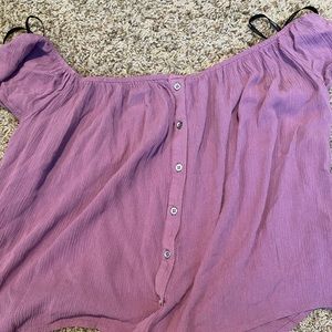 Off the shoulder pink forever 21 shirt